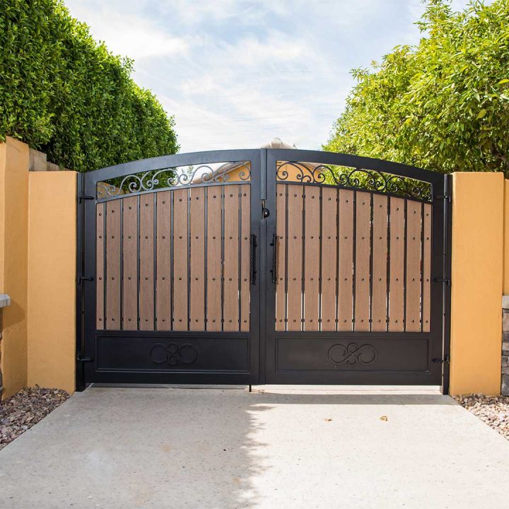 First Impression Ironworks Iron and Composite Wood Gate