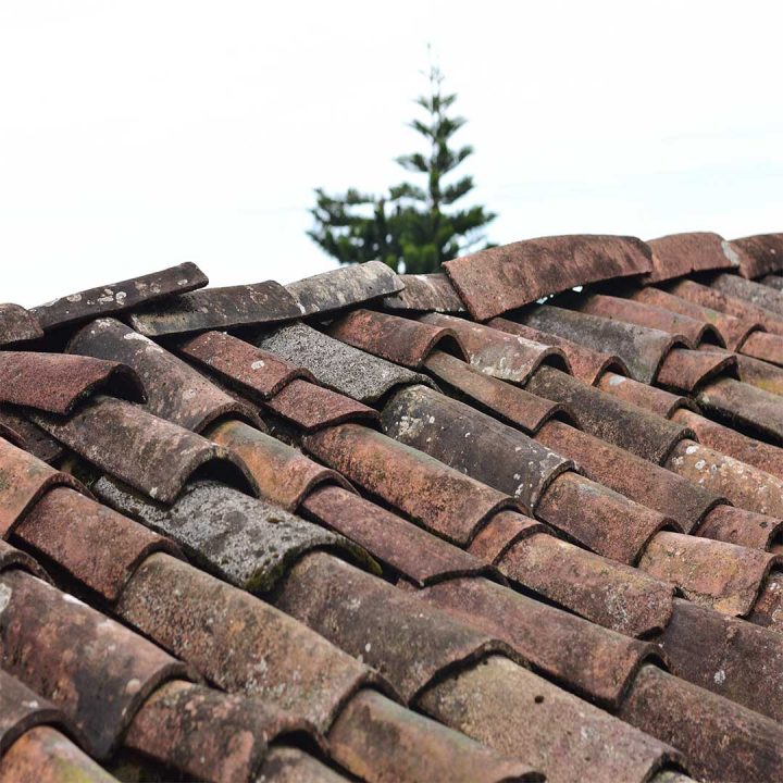 Old and Worn Roof Shingles