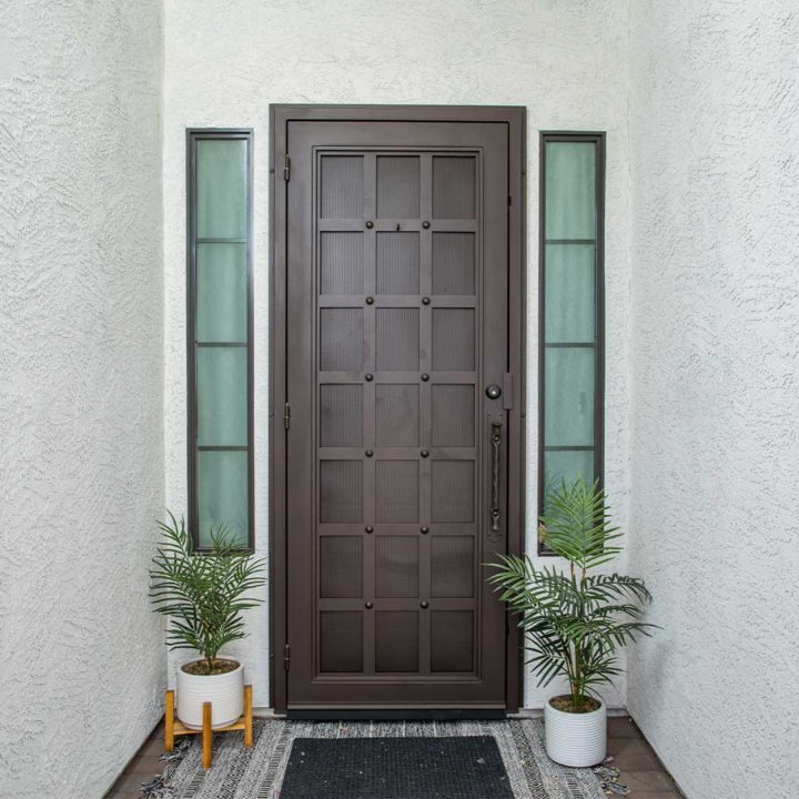 First Impression Ironworks custom iron entry door